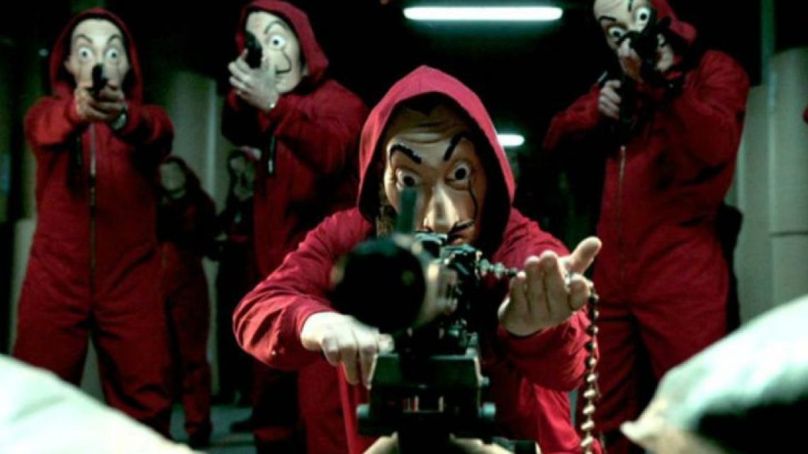 A scene from La Casa de Papel.