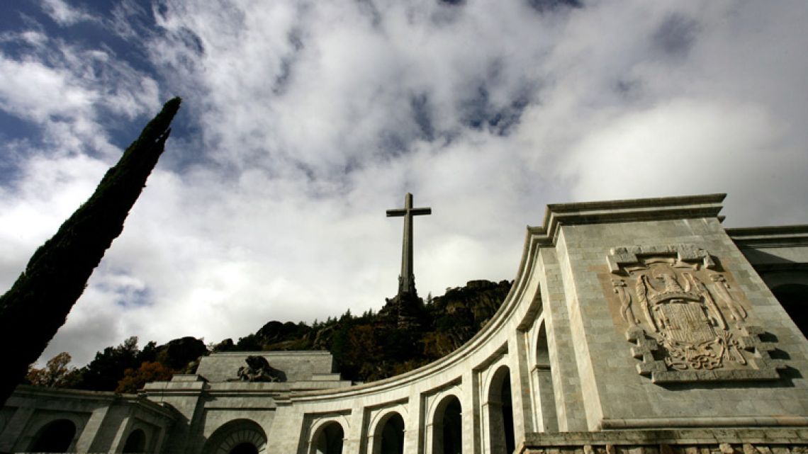 The basilica of the Valle de los Caidos ("The Valley of the Fallen"), a monument to the Francoist combatants who died during the Spanish civil war and Franco's final resting place just outside Madrid.