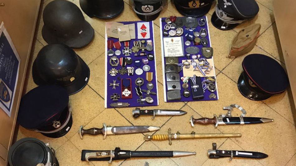Parte de la memorabilia nazi secuestrada
