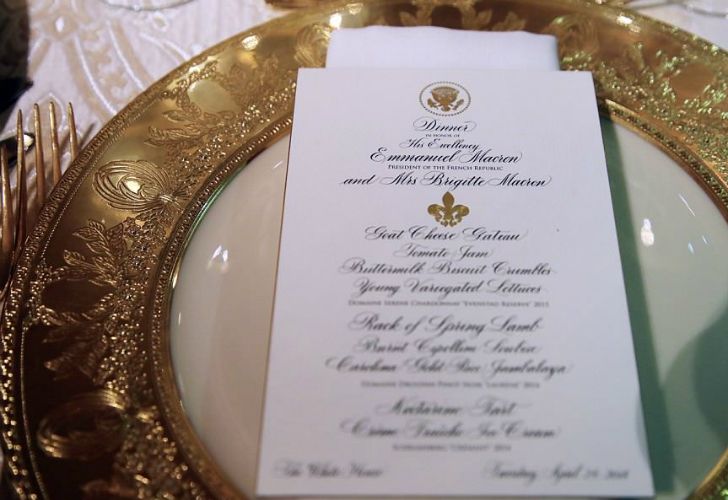 La Casa Blanca brilló en el banquete en honor al presidente francés, Emmanuel Macron.