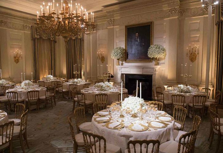 La Casa Blanca brilló en el banquete en honor al presidente francés, Emmanuel Macron.