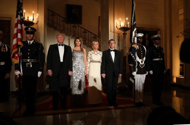 La Casa Blanca brilló en el banquete en honor al presidente francés, Emmanuel Macron.