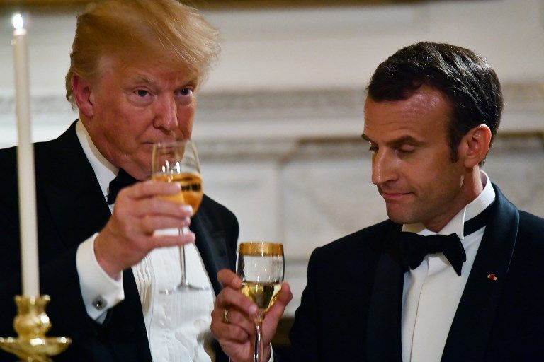 La Casa Blanca brilló en el banquete en honor al presidente francés, Emmanuel Macron.