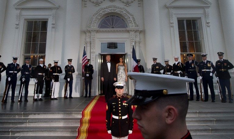 La Casa Blanca brilló en el banquete en honor al presidente francés, Emmanuel Macron.