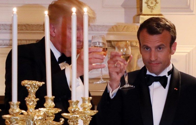 La Casa Blanca brilló en el banquete en honor al presidente francés, Emmanuel Macron.