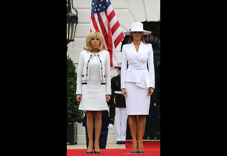 Melania Trump y Brigitte Macron 