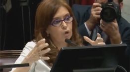Cristina Ferández de Kirchner en el Senado de la Nación