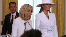 Melania Trump y Brigitte Macron 