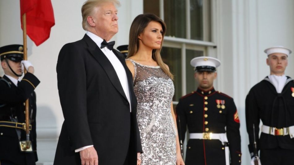 cena gala casa blanca trump macron 20180425