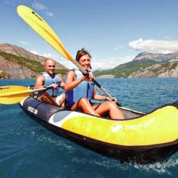 kayak inflable sevylor navegando