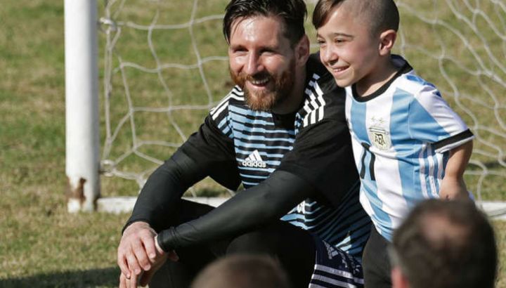 Lionel Messi y Diego Serpentini