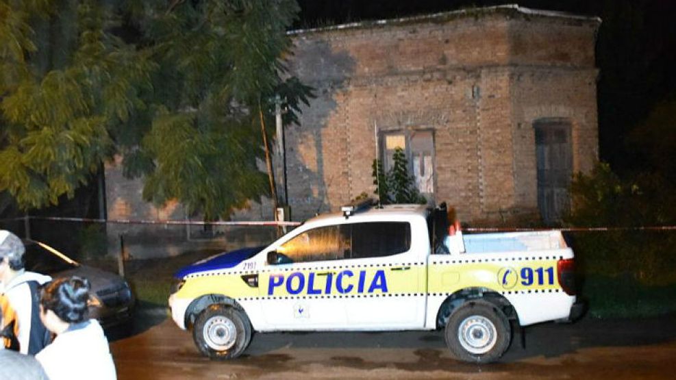 La casa donde se produjo el doble crimen en Tucumán.
