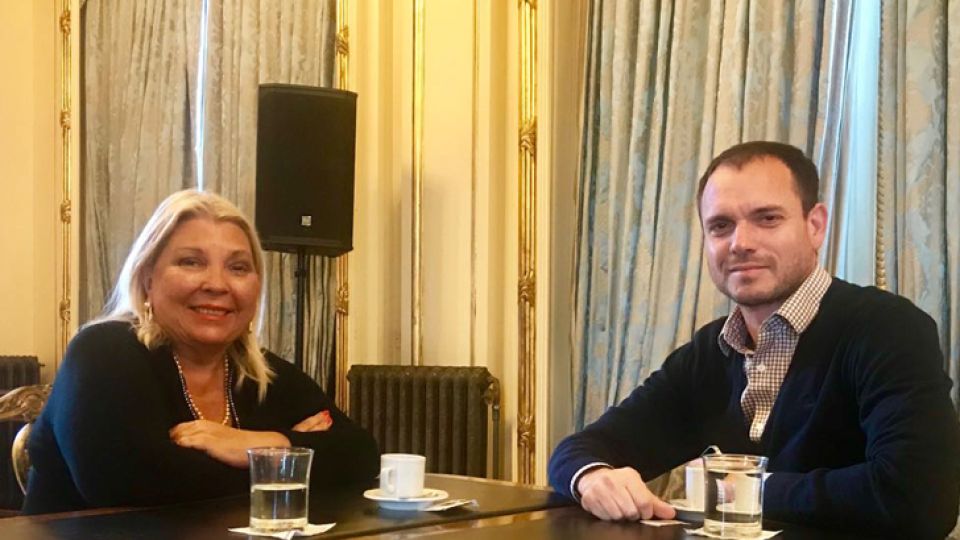 Elisa Carrió se reunió con Fernando Sánchez