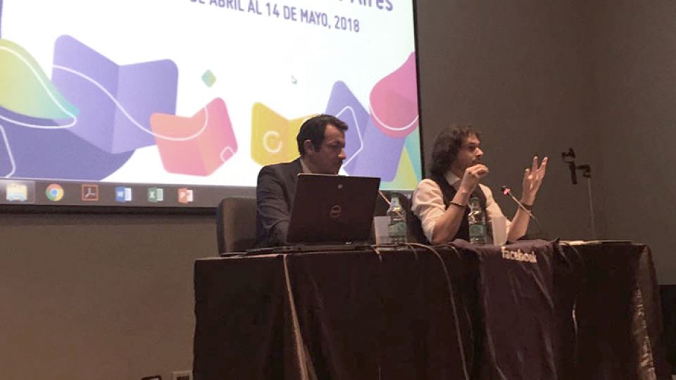 Agustino Fontevecchia en la Feria del Libro