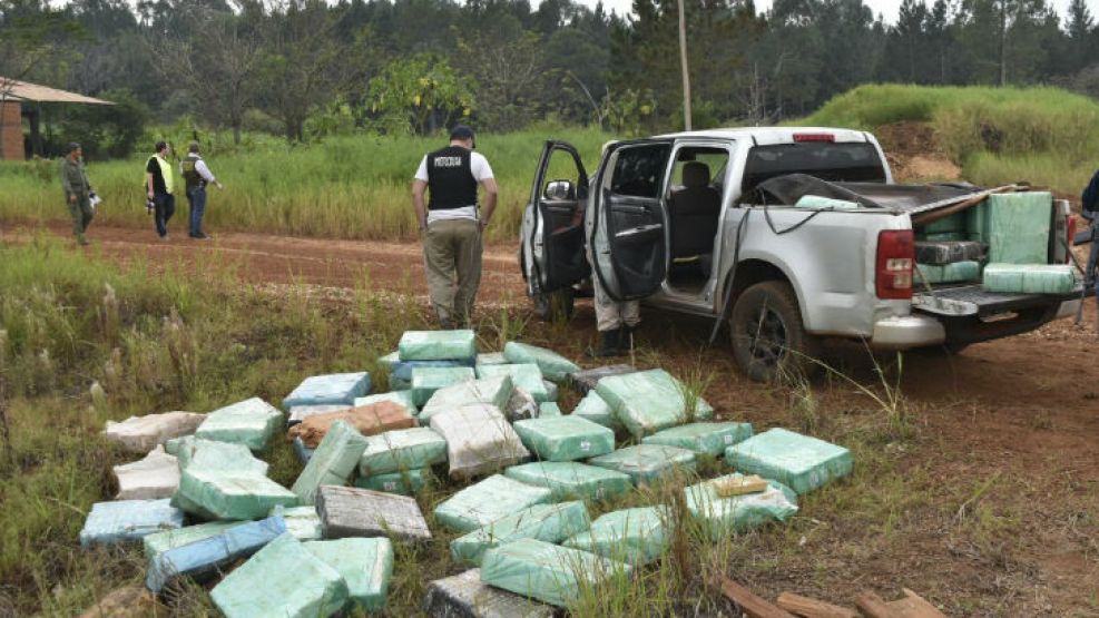  Casi dos toneladas de marihuana en menos de 24 horas en la frontera argentina.