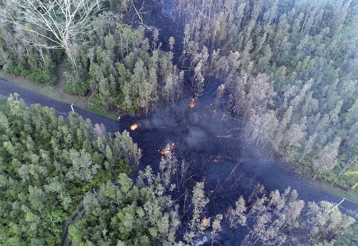 De 1.247 metros de altura y uno de los cinco volcanes activos del archipiélago de Hawaii, ya provocó la evacuación de más de 1.700 personas.