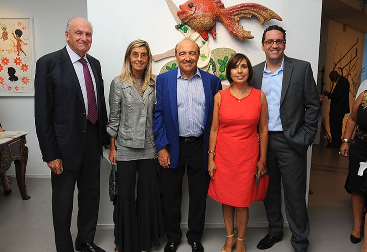 Marcos Golfari, Pamela Gowland, Norberto Spangaro, Alicia Barragán secretaria del Embajador Giusto y Pablo Golfari