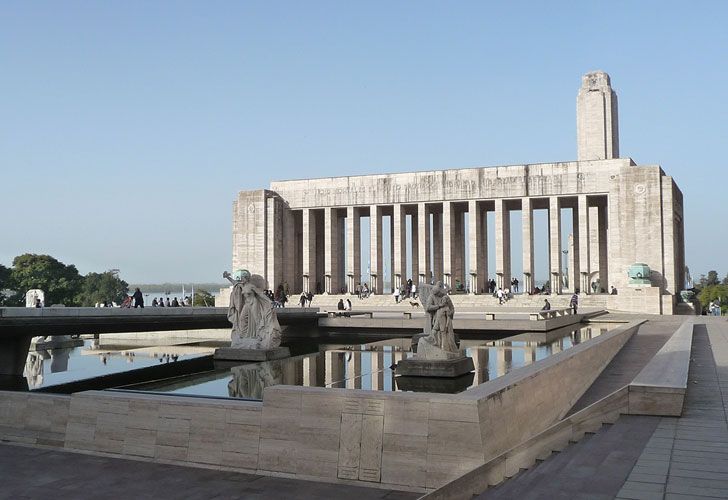 El Monumento a la Bandera en Rosario.