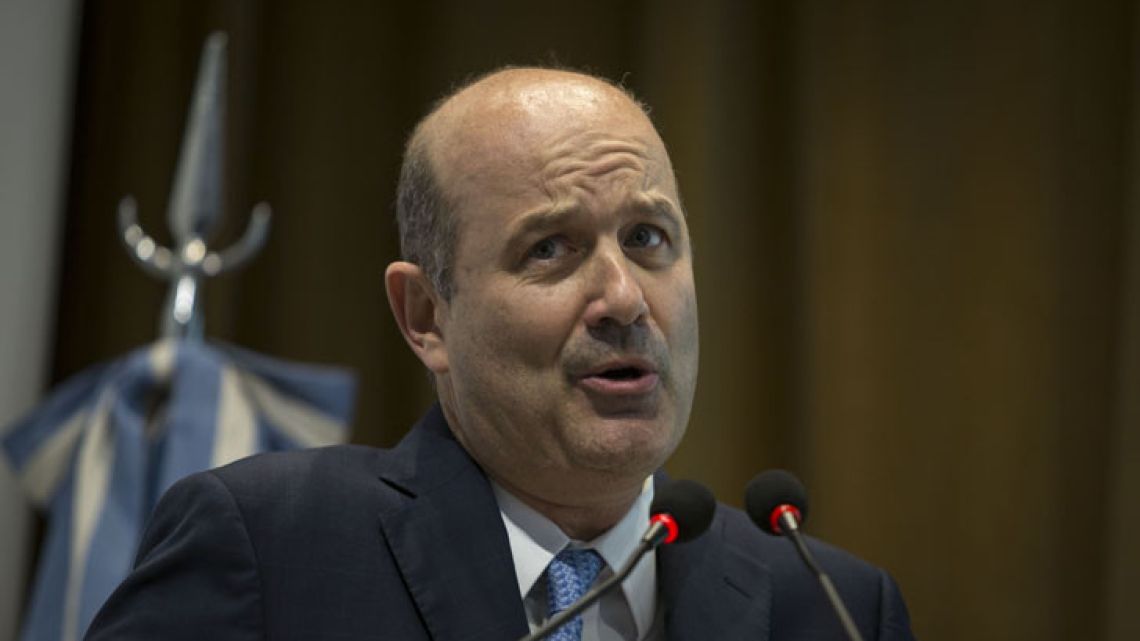 Central Bank Governor Federico Sturzenegger.