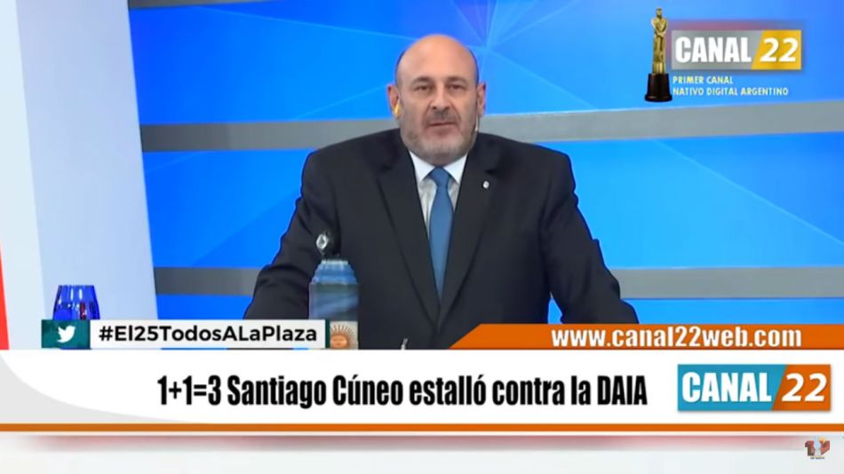 Santiago Cuneo le respondió a la DAIA tras el comunicado.