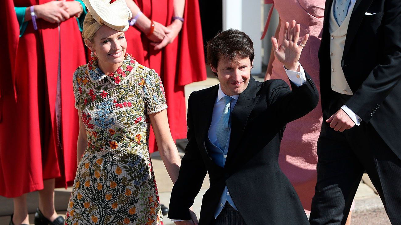  El cantante británico James Blunt llega a la ceremonia de boda del Príncipe Harry y Meghan Markle en la Capilla de San Jorge en el Castillo de Windsor en Windsor