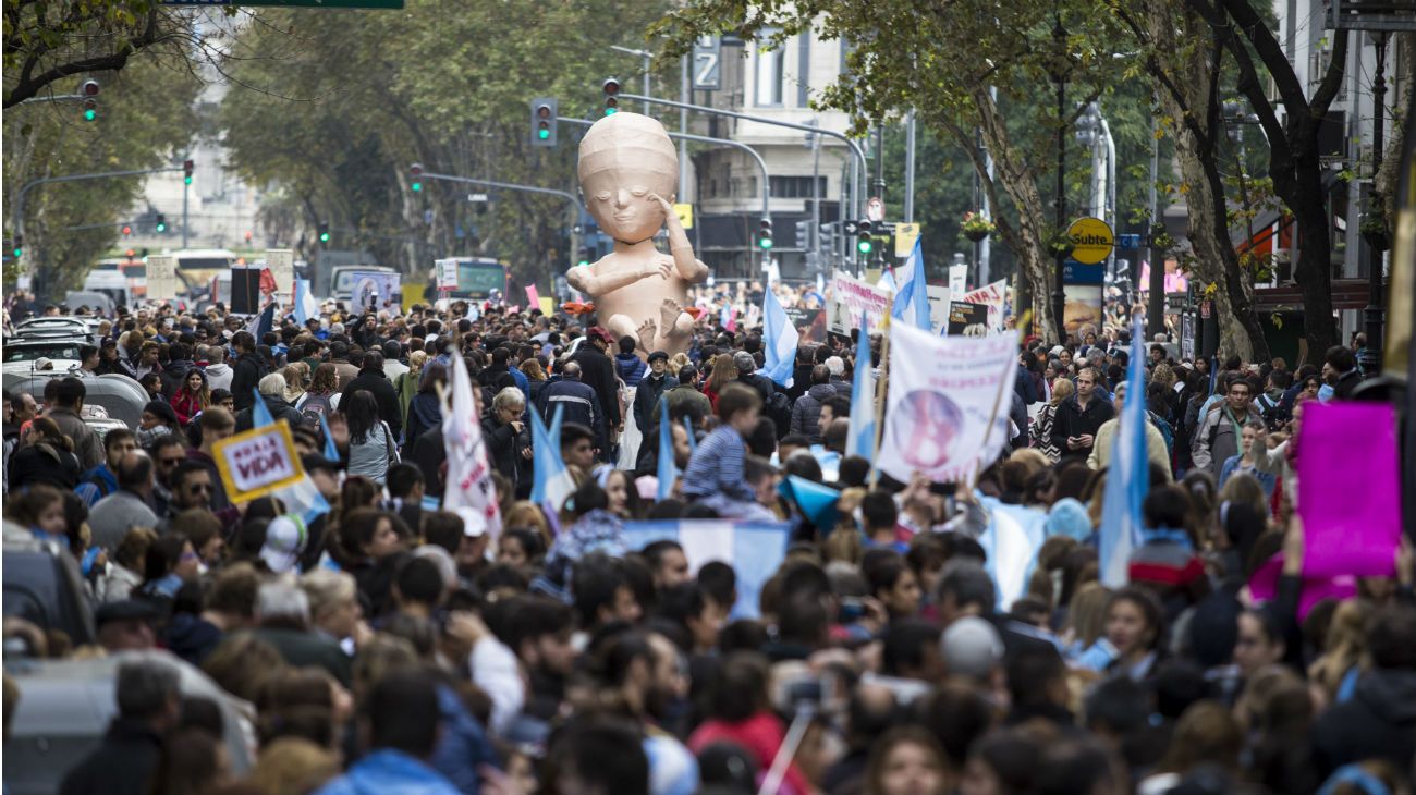 Este domingo tuvo lugar una nueva marcha en contra del aborto.