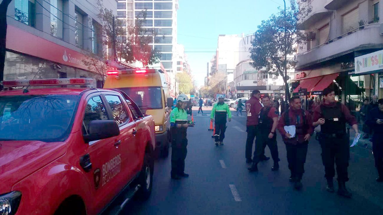 Derrumbe de una obra en construcción en la zona de Belgrano