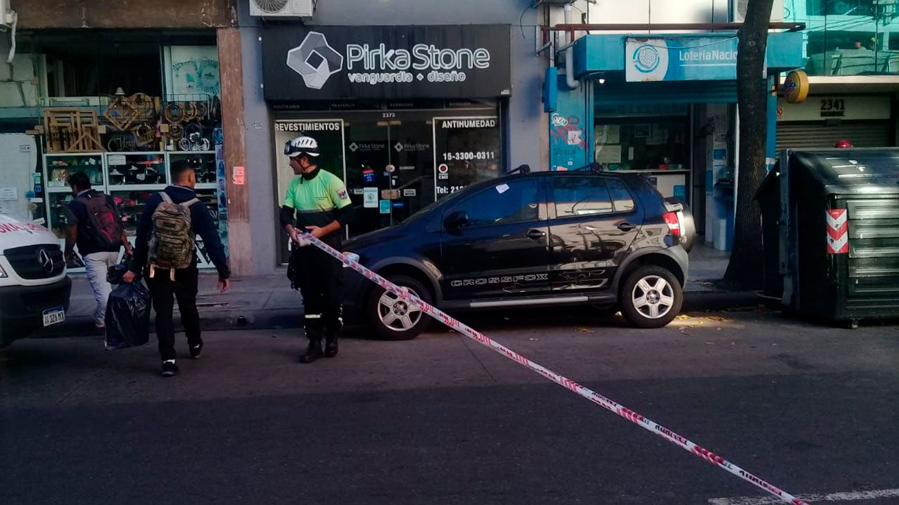 Cuatro obreros resultaron heridos tras el derrumbe de una obra en construcción en Belgrano.