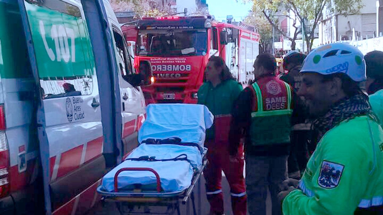 El incidente ocurrió en la calle Monroe, casi en la intersección con la avenida Cabildo, cerca de la zona comercial de ese barrio del norte de la Ciudad.