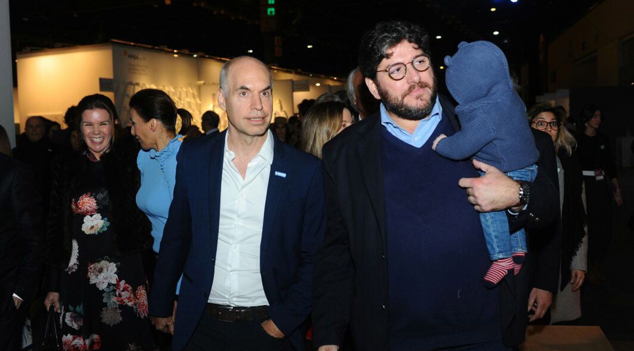 Apertura ARTEBA 2018, Horacio Rodríguez Larreta y Alejandro Avelluto.