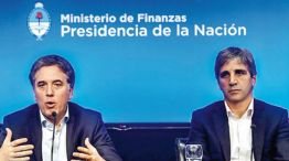 Nicolás Dujovne y Luis Caputo, a la espera de lo que sería la inflación más alta en dos años para el mes de junio.