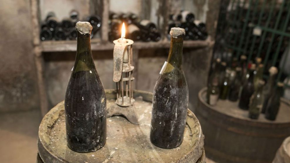 Las botellas de Vin Jaune, de 1774.