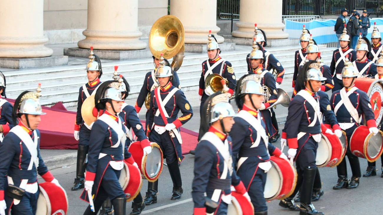 El Presidente llegó a la tradicional celebración, que será presidida por el arzobispo de Buenos Aires, el cardenar Mario Poli.