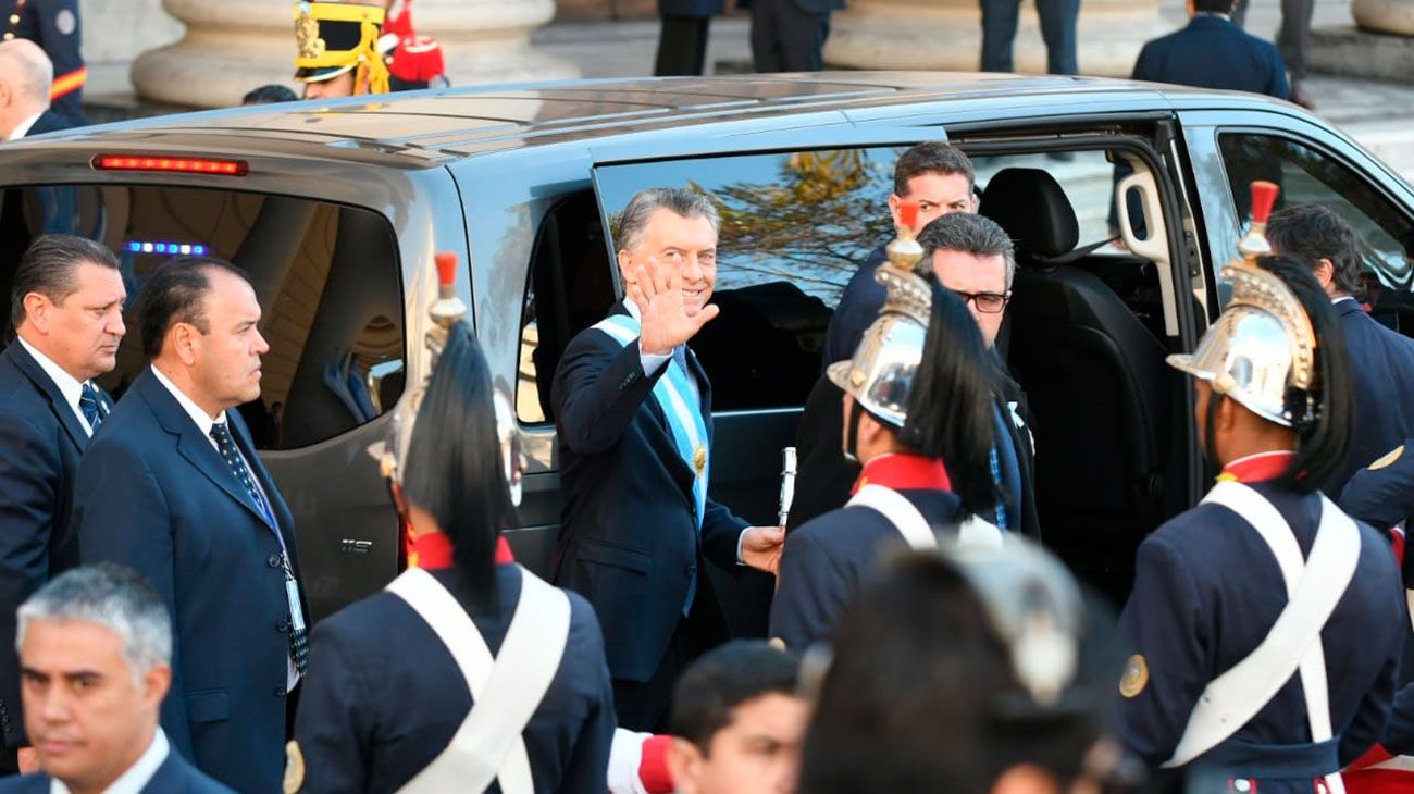 El presidente Macri y parte de su gabinete Nacional sale de la Catedral Metropolitana