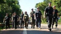 Patricia Bullrich, nuevamente al frente de un operativo de seguridad.