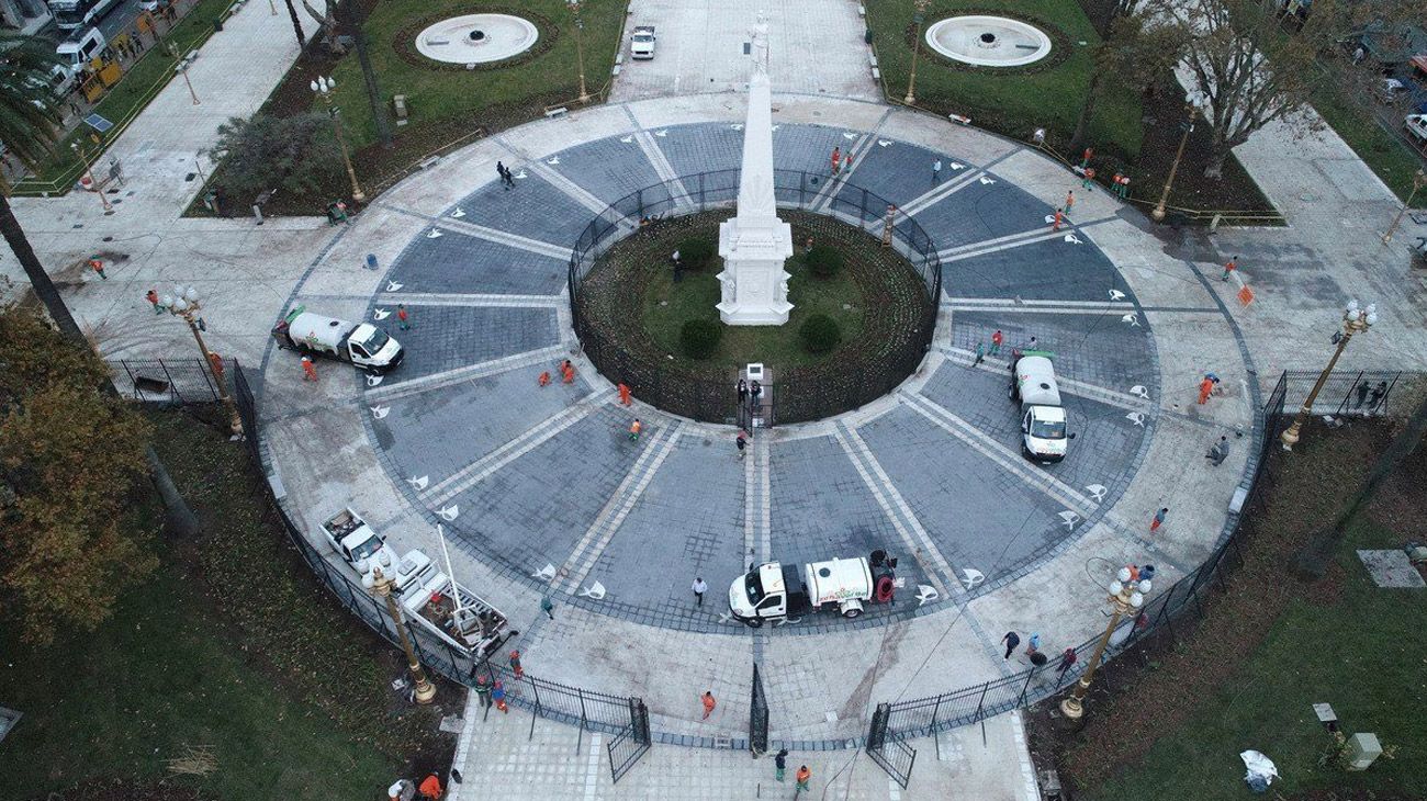 Así quedó Plaza de Mayo tras las obras de refacción que duraron seis meses.