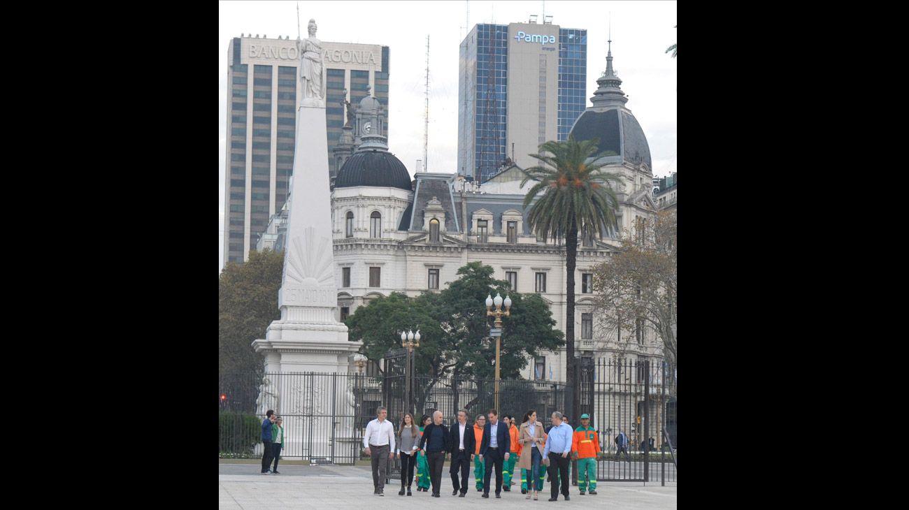 Así quedó Plaza de Mayo tras las obras de refacción que duraron seis meses.