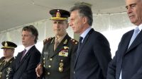 Macri al frente del acto por el Día del Ejército.