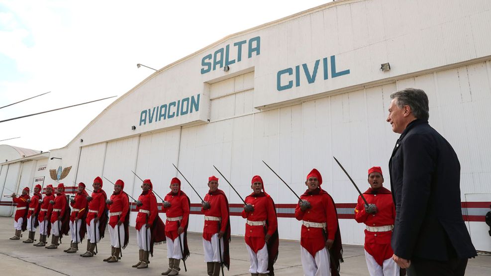 Macri llegó esta mañana a la provincia de Salta