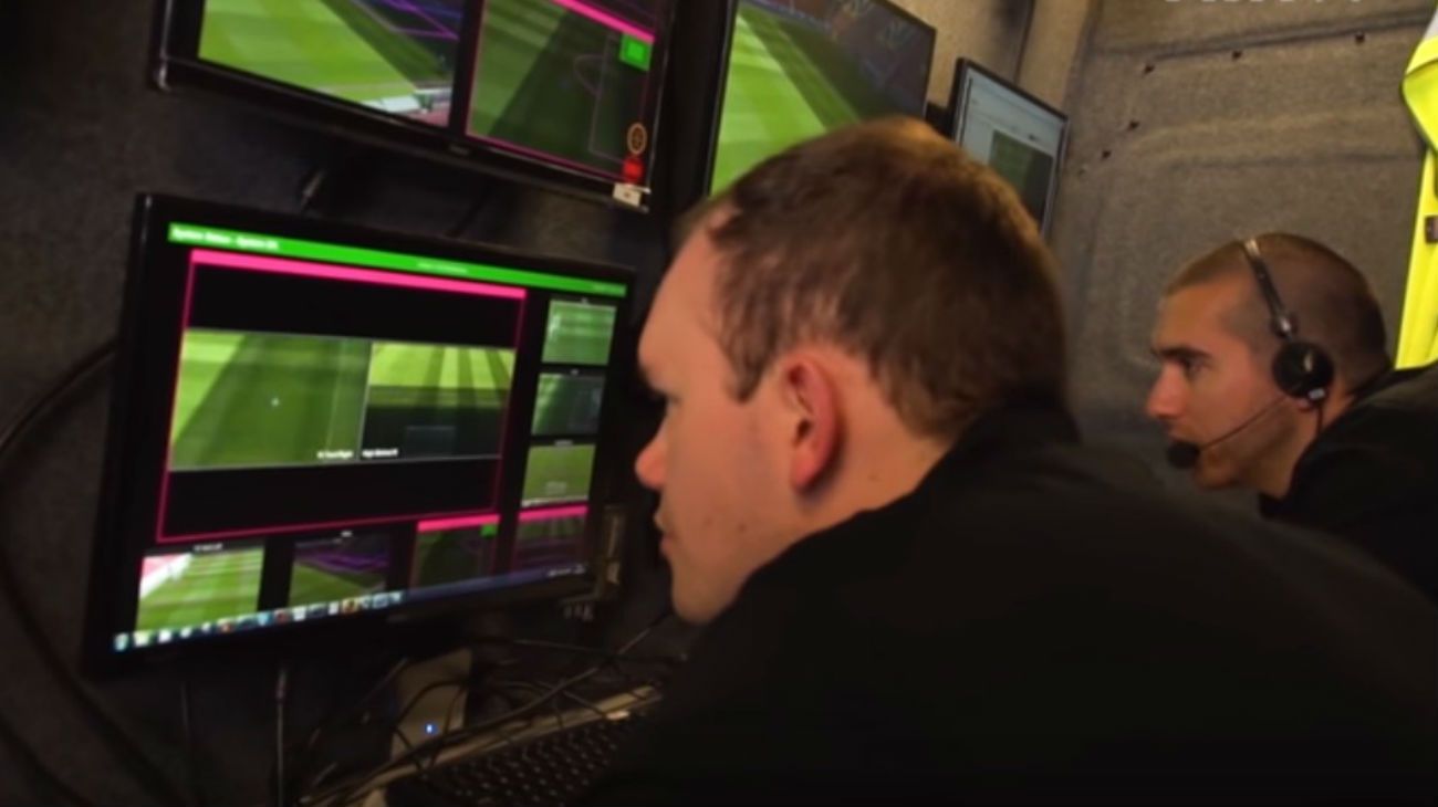 Así se verá el VAR desde la cabina donde estará el árbitro asistente.