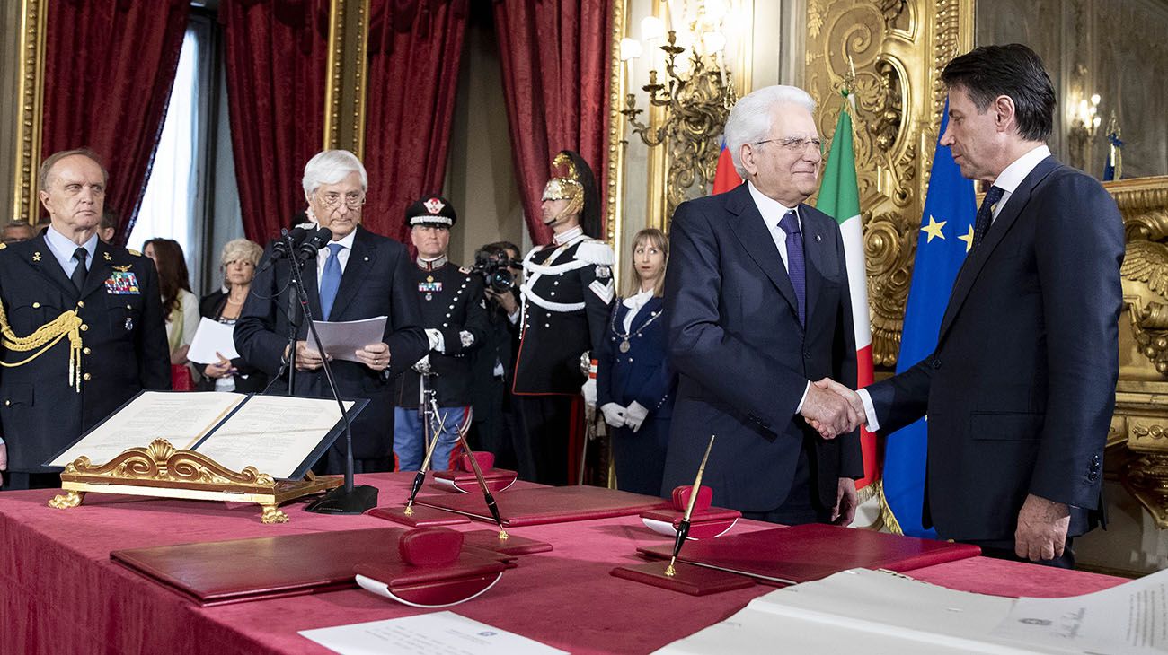 Giuseppe Conte asumió como nuevo primer ministro de Italia.