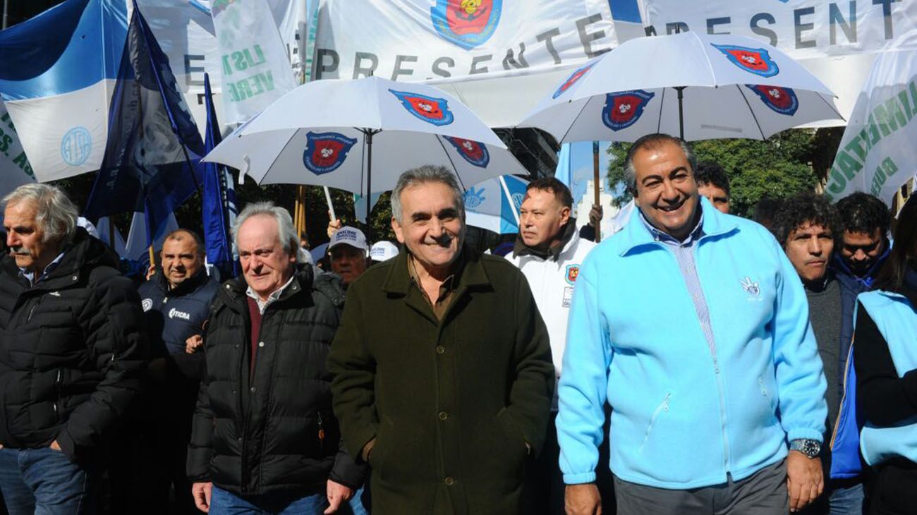 Marcha Federal confluye en distintos puntos de la ciudad de Buenos Aires.