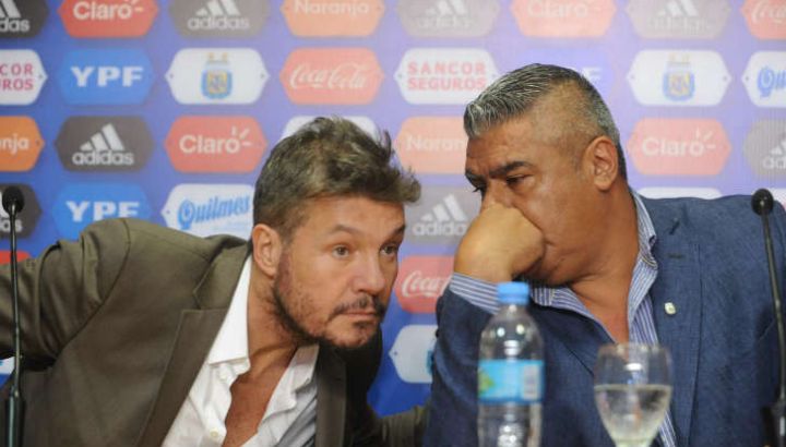 Marcelo Tinelli y Chiqui Tapia