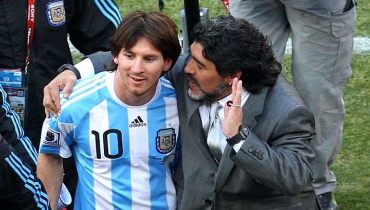 maradona messi