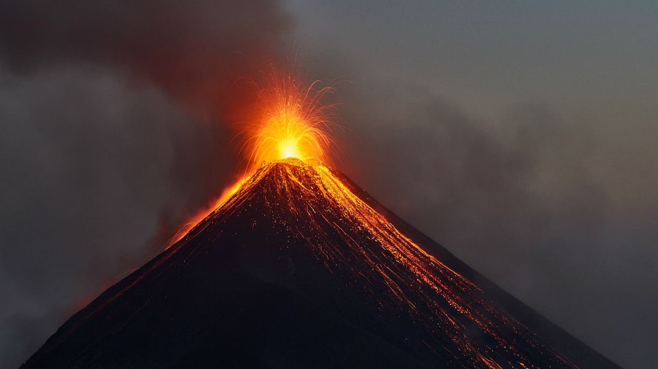 Volcán de Fuego, Guatemala.