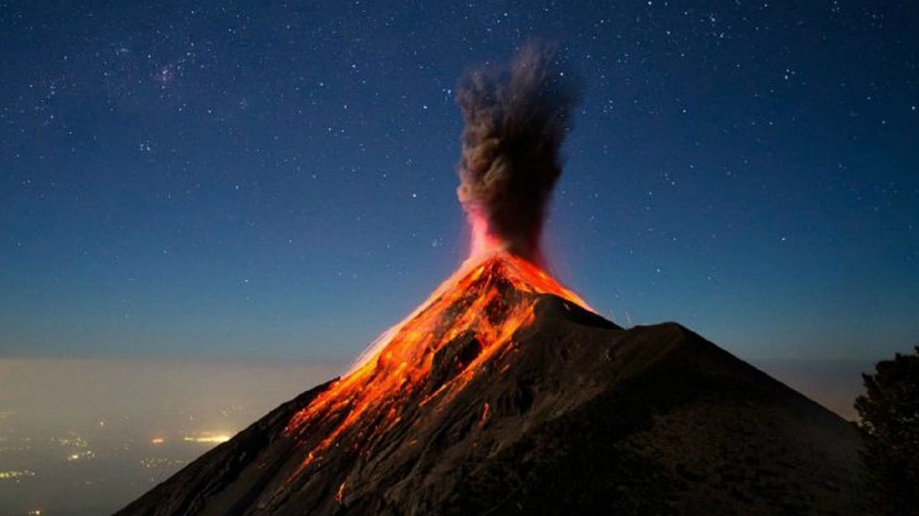 Volcán de Fuego, Guatemala.