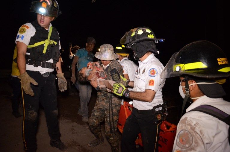 "Estado de calamidad" en Guatemala por la erupción de Volcán de Fuego