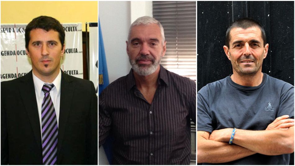 Carlos Gonella, Emilio Guerberoff y Federico Delgado