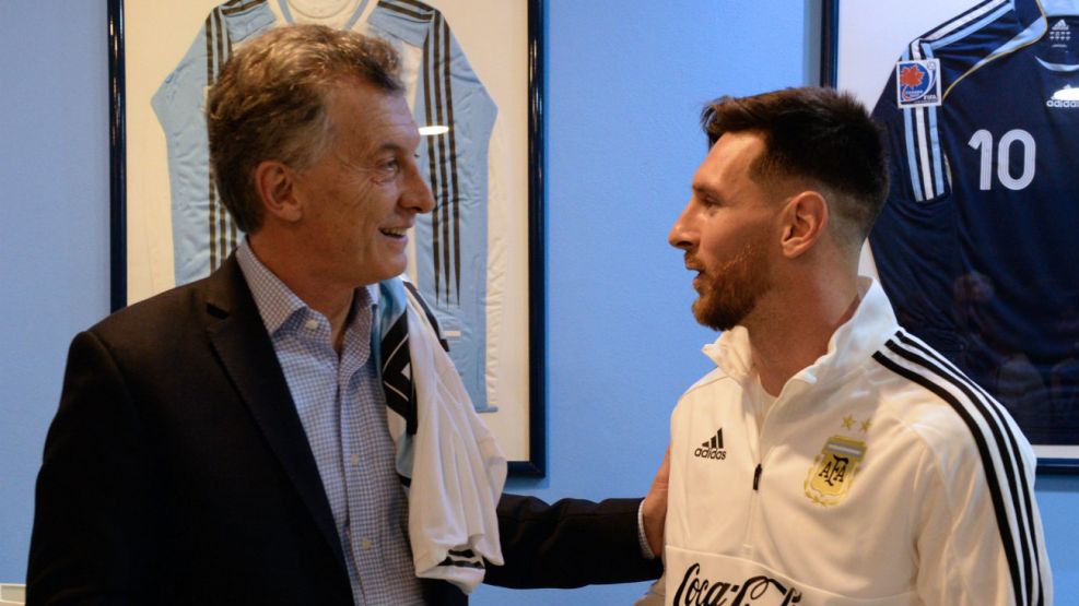 Mauricio Macri, Lionel Messi, selección 20180606