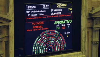 La Camara de Diputados dio media sanción a la ley despenalizacion del aborto esta mañana.
